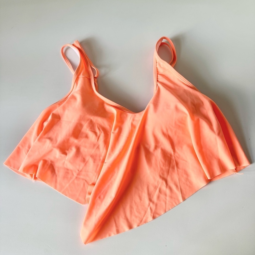 Tankini Top Flounce Ruffle Bikini Top - Picture 5 of 8